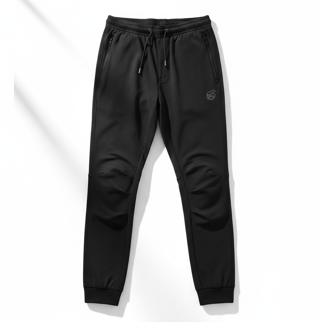 Unisex Black Athletic Joggers