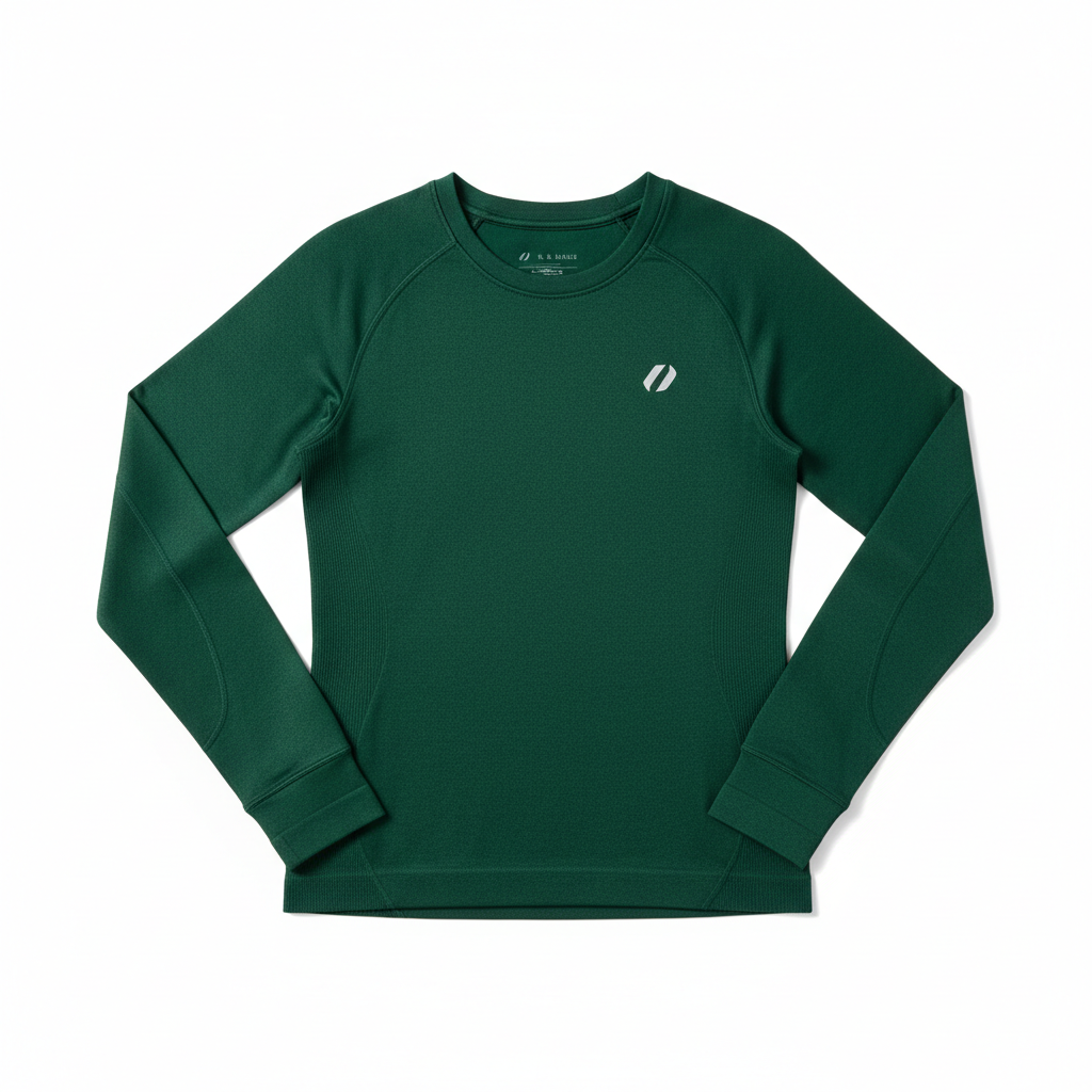 Women's Green Athletic Long Sleeve