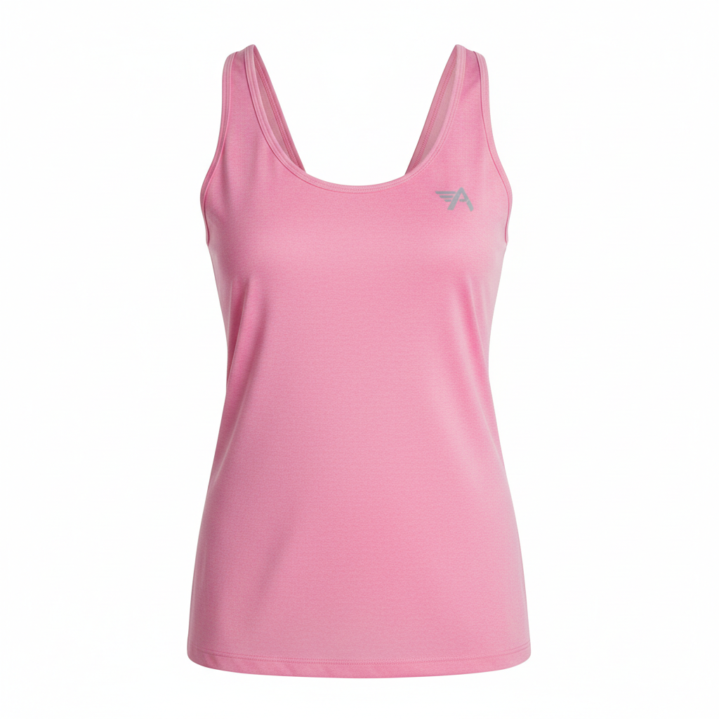 Women's Pink Athletic Tank Top