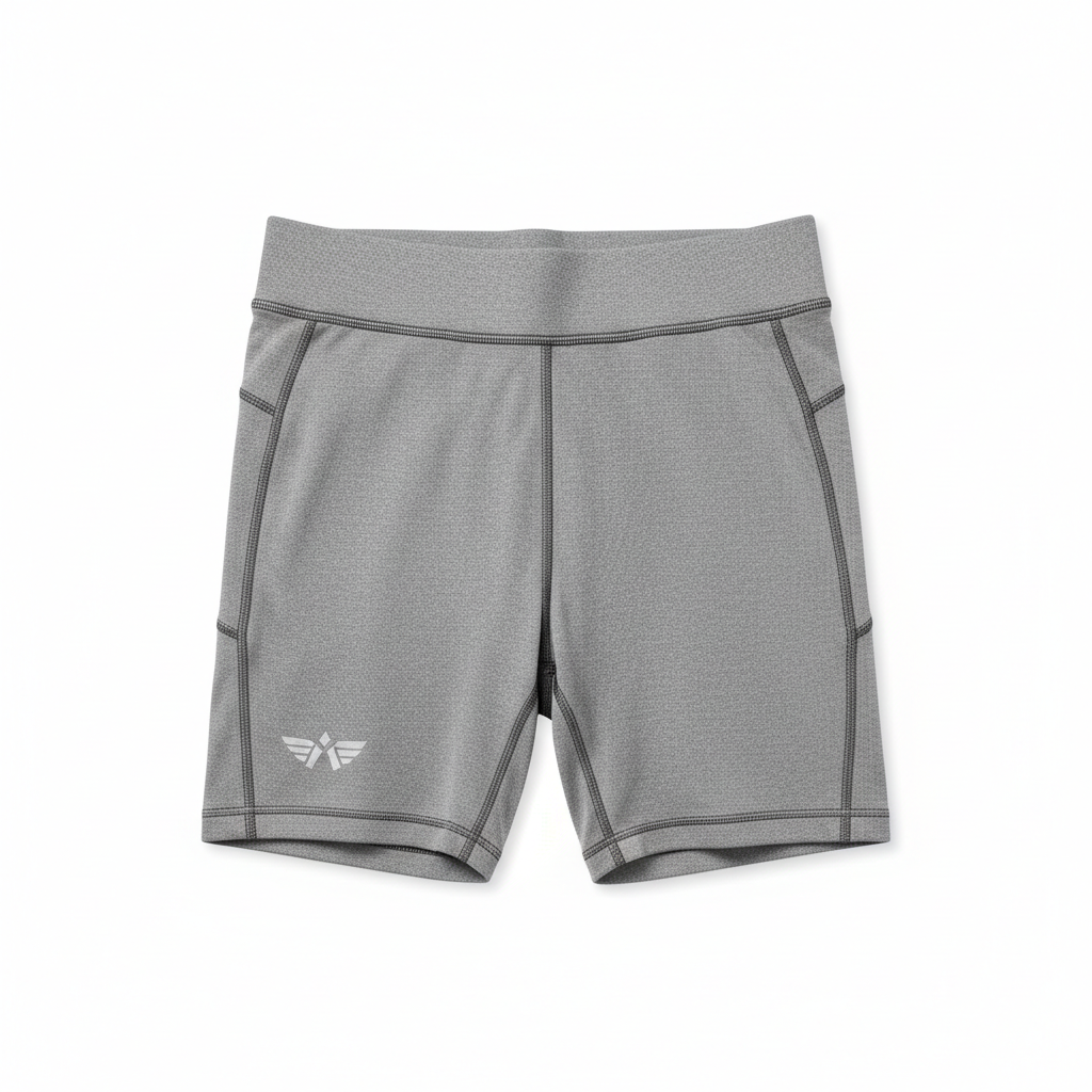 Women's Grey Compression Shorts